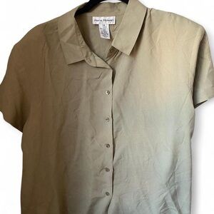 Rena Rowan Beige Silk Blouse